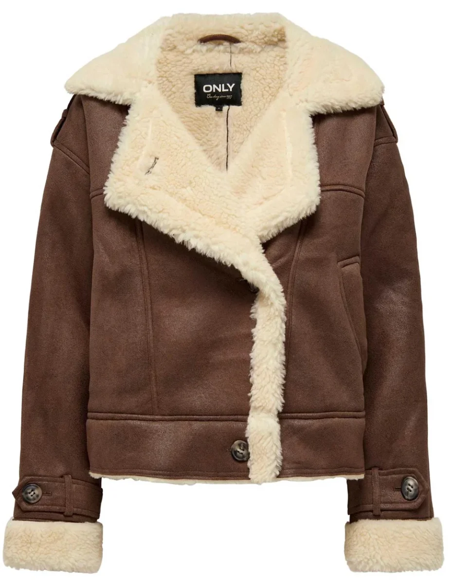 Onlylva Faux Suede Bonded - Cognac - Afbeelding 2