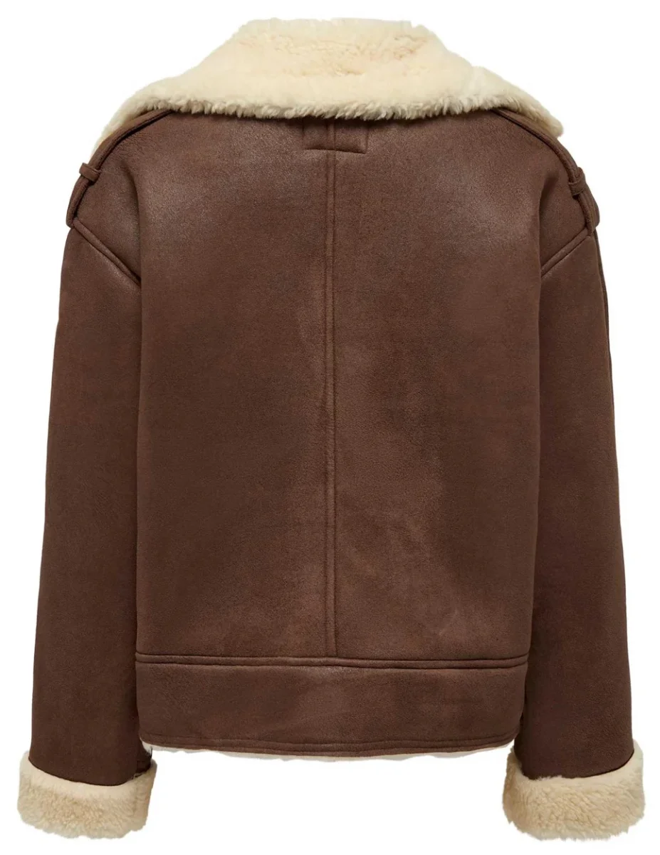 Onlylva Faux Suede Bonded - Cognac - Afbeelding 3