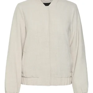 Vmcassidy Ls Bomber Jacket Boo - Beige