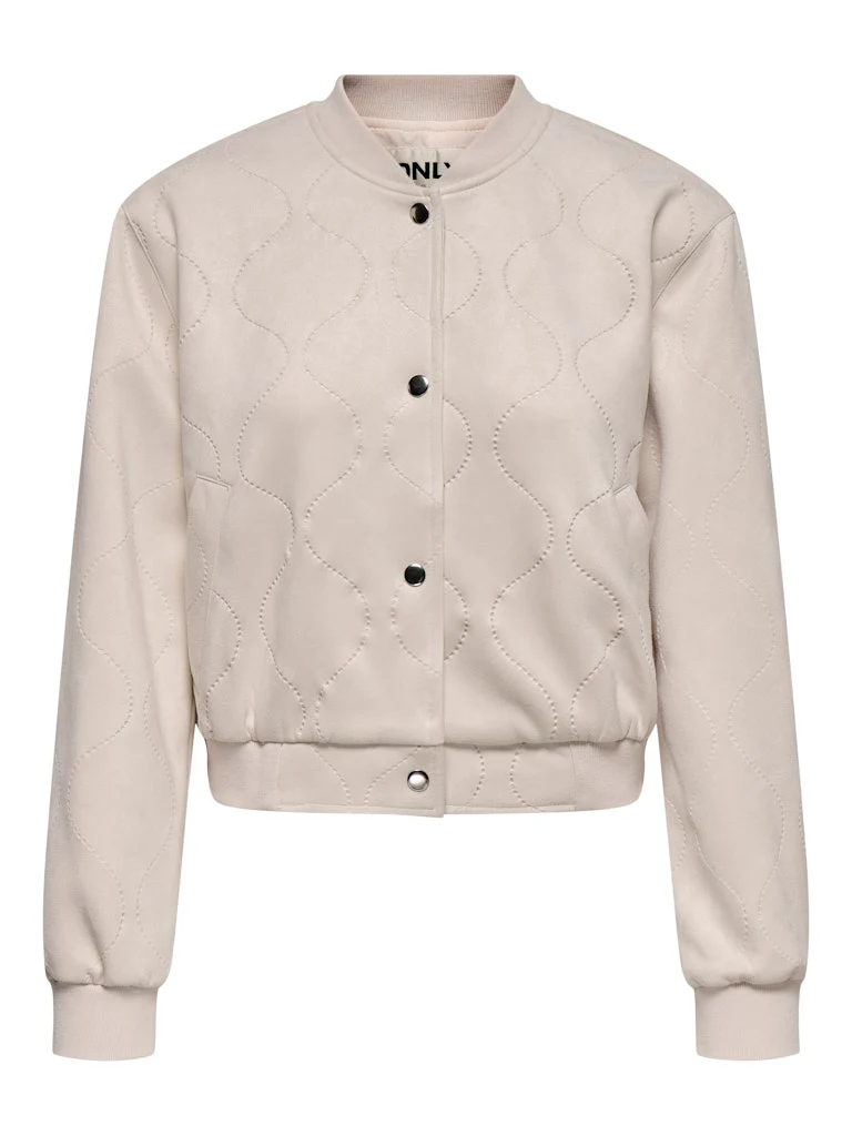 Onldawny Life Faux Suede Bomber Cc Pnt - Beige - Afbeelding 2