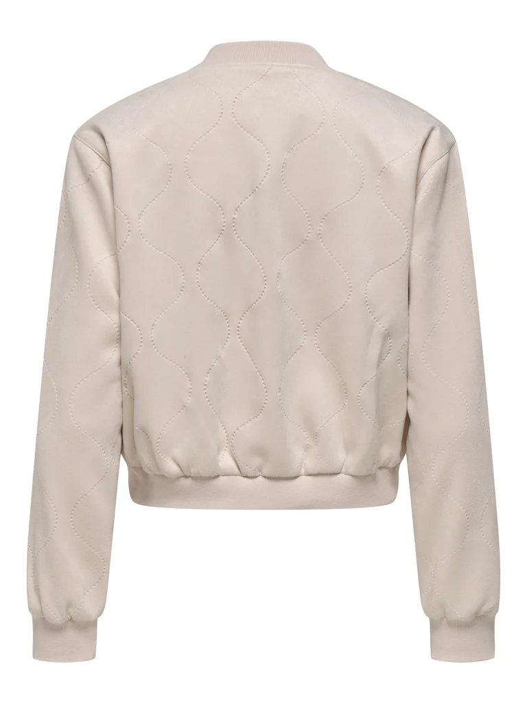 Onldawny Life Faux Suede Bomber Cc Pnt - Beige - Afbeelding 3