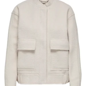 Onlsanne Boucle Bomber Otw - Beige