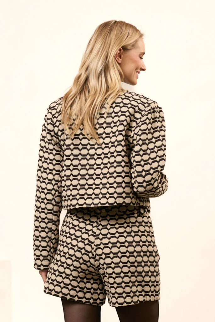 Jacket Cleo - Ecru Dessin - Afbeelding 6