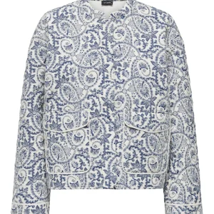 Onlhallie Quilted Jacket Otw Noos - Blauw Dessin