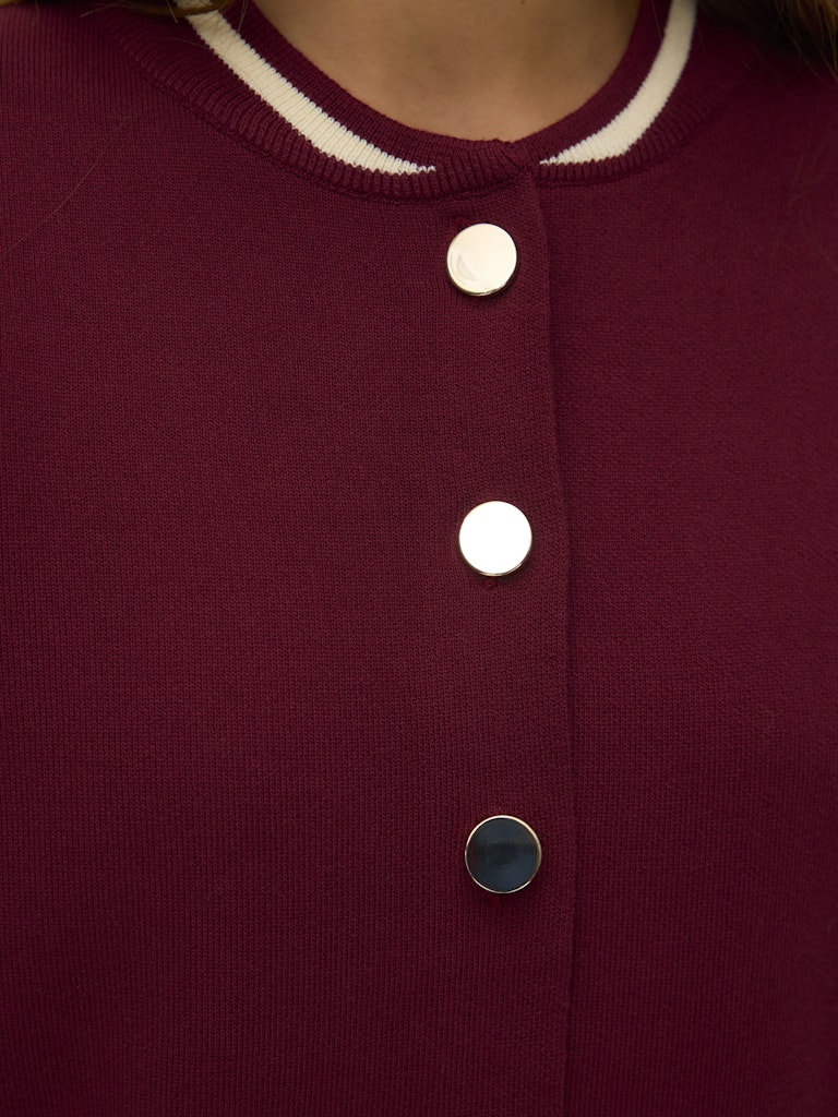 Vmevelijn Ls Bomber Knit Cardigan Exp - Bordeaux - Afbeelding 4