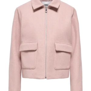 Onlvela Zip Short Jacket - Oud Roze