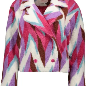 Onlannlo Aop Teddy Jacket Pnt - Roze Dessin