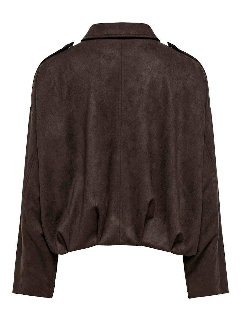 Jdynia Faux Suede Bat Jacket Otw Yfm - Bruin - Afbeelding 3