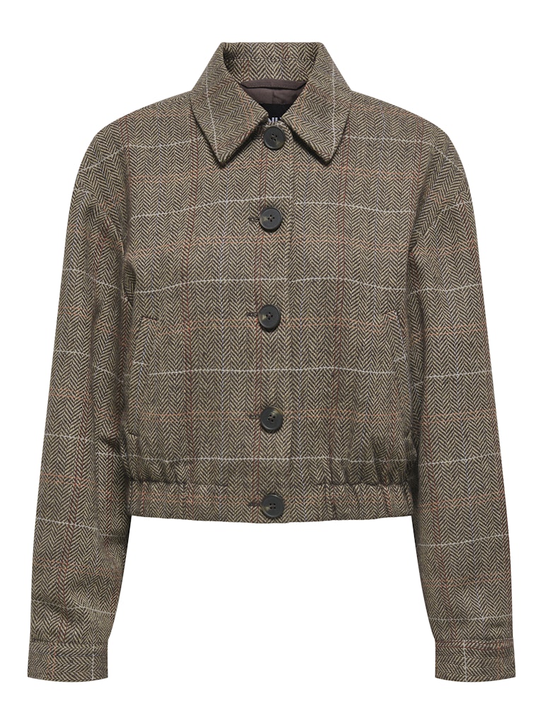 Onlricca Life Check Jacket Otw - Bruin Dessin - Afbeelding 2