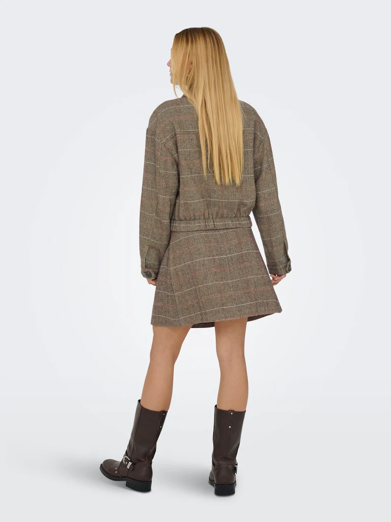 Onlricca Life Check Jacket Otw - Bruin Dessin - Afbeelding 6