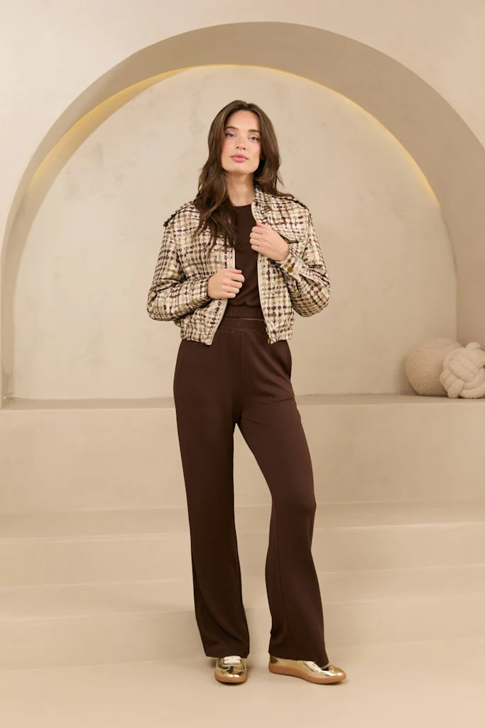 Jacket Noor - Bruin Dessin