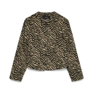 Vmmalawi Short Jacket Ga - Bruin Dessin