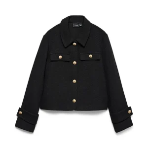 Vmziljacheck Short Jacket - Zwart