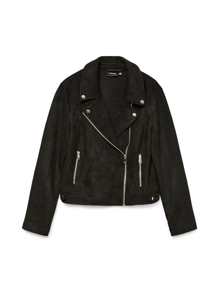 Vmjose Ss24 Short Faux Suede Jacket - Zwart - Afbeelding 2