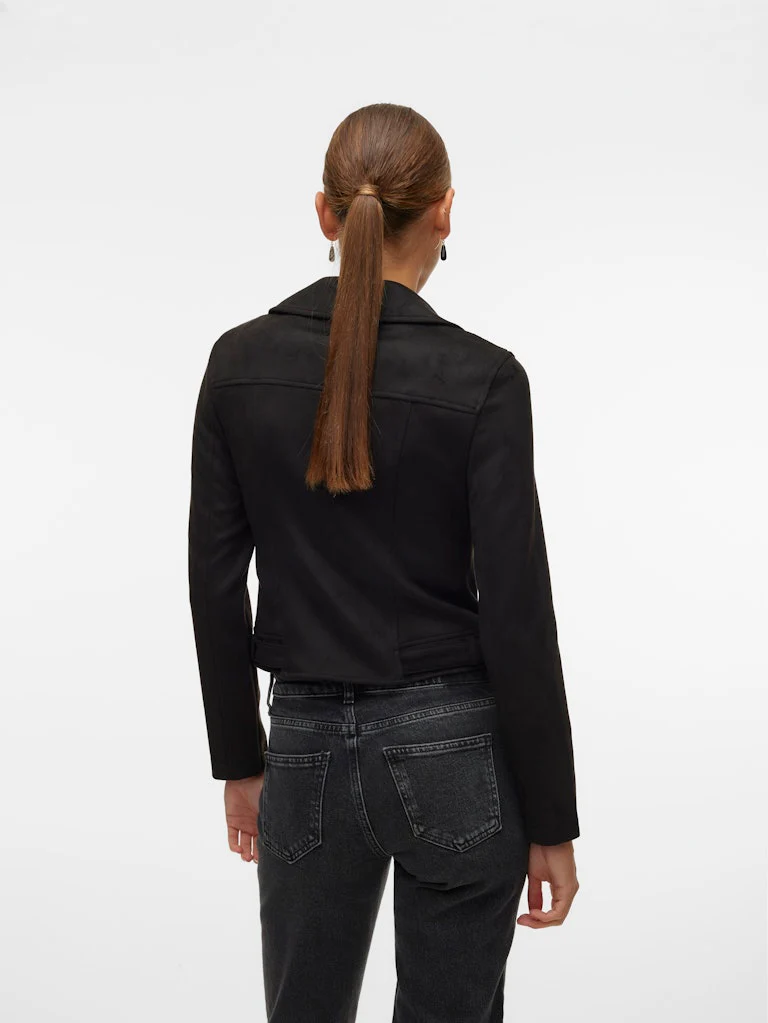 Vmjose Ss24 Short Faux Suede Jacket - Zwart - Afbeelding 4