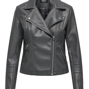 Onlgemma Faux Leather Biker Otw Noo - Grijs