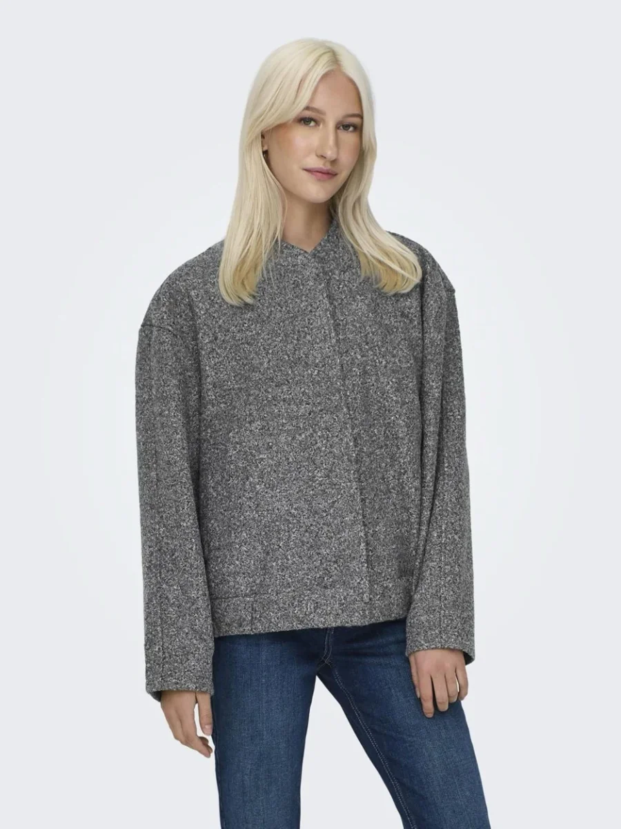 Onlgaia Boucle Bomber Otw Os - Grijs - Afbeelding 4