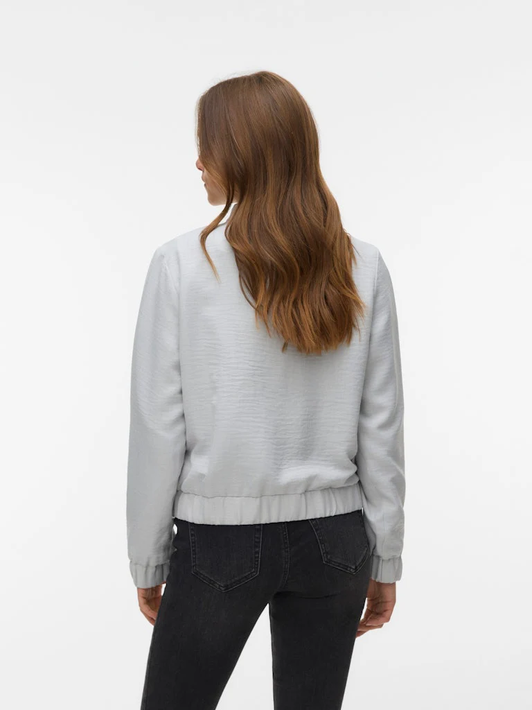 Vmjasmina Ls Bomber Jacket Exp - Lichtgrijs - Afbeelding 3
