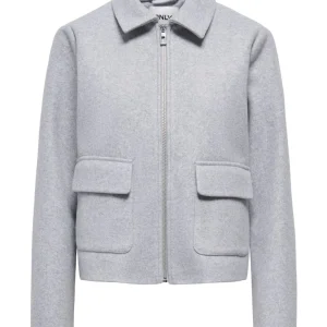 Onlvela Zip Short Jacket - Grijs Melee