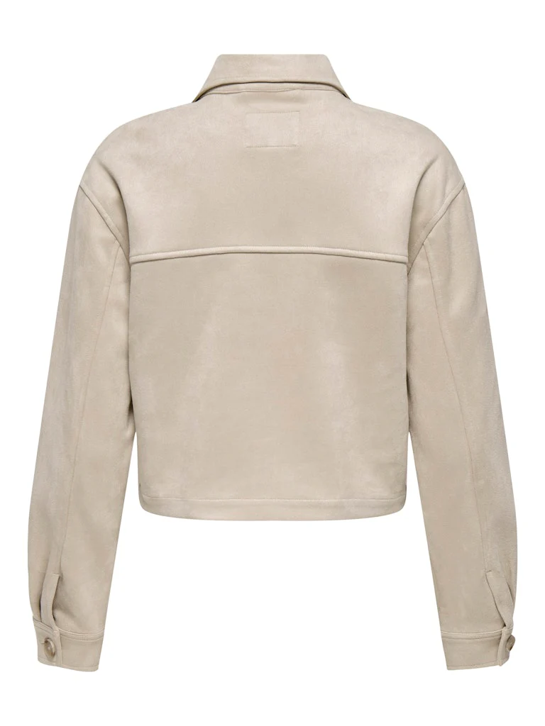 Onlbelicia Life Faux Suede Jacket Cc Otw - Beige - Afbeelding 3