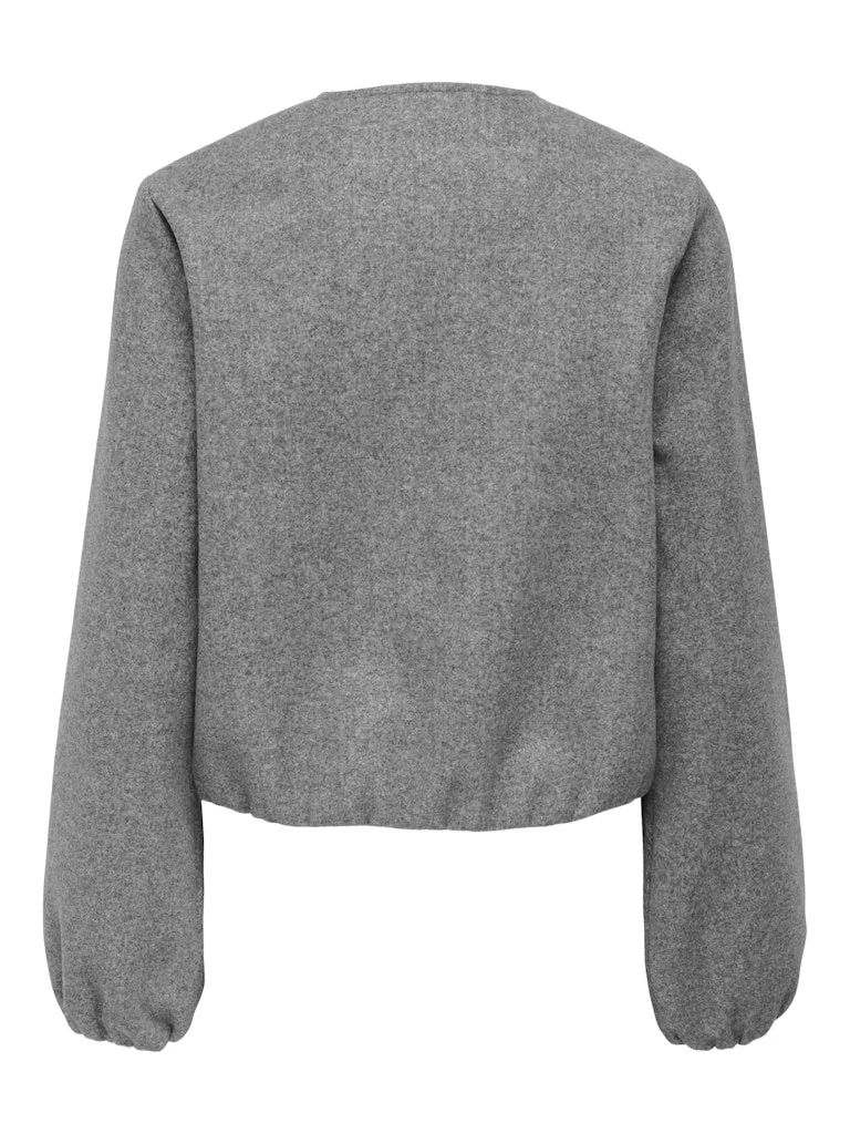 Jdyofir Balloon Short Jacket Otw Yfm - Grijs Melee - Afbeelding 3