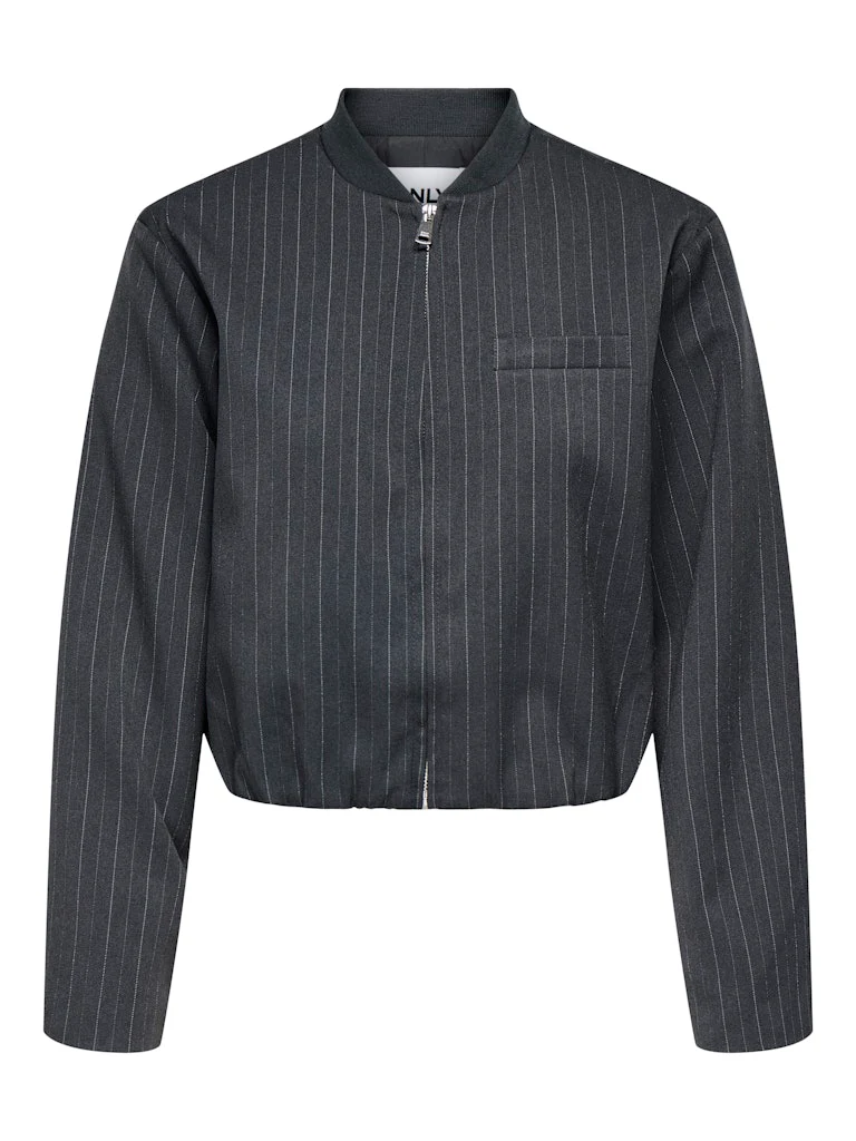 Onlaggie Life L/s Pinstripe Bomber Tlr - Grijs Dessin
