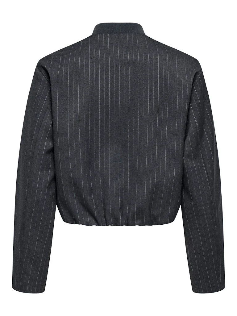Onlaggie Life L/s Pinstripe Bomber Tlr - Grijs Dessin - Afbeelding 3