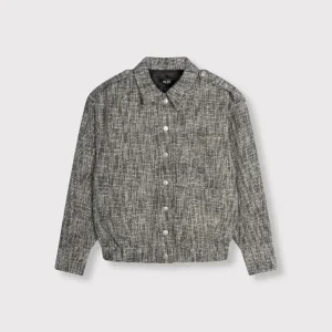 Ladies Woven Boclee Jacket - Zwart Dessin