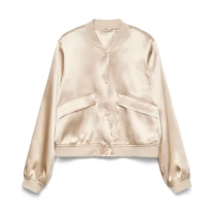 Vmalice Ls Satin Bomber Exp - Goudkleurig