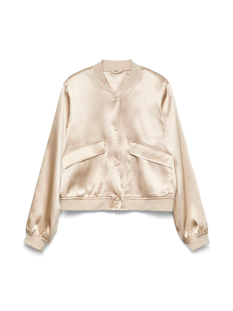 Vmalice Ls Satin Bomber Exp - Goudkleurig