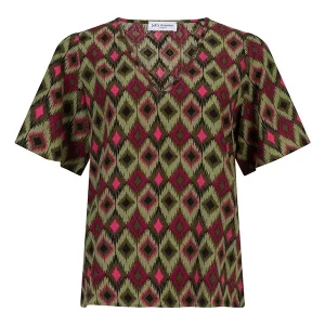 Blouse Naila - Groen Dessin