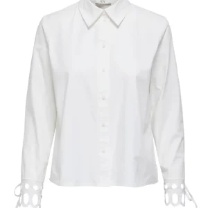 Jdymimi L/s Cutout Shirt Wvn - Wit