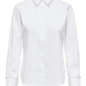 Onlbecs Pearl Fitted Shirt Wvn - Wit