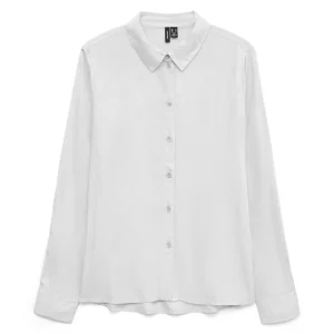 Vmbumpy L/s Basic Shirt Wvn Ga Noos - Off-white