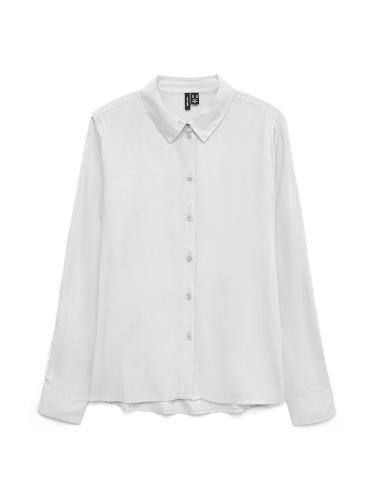 Vmbumpy L/s Basic Shirt Wvn Ga Noos - Off-white - Afbeelding 2