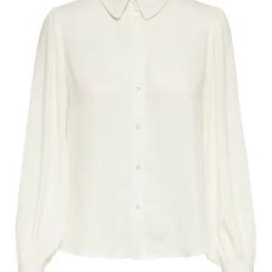 Jdydivya Life L/s Puff Shirt Wvn Dia - Off-white