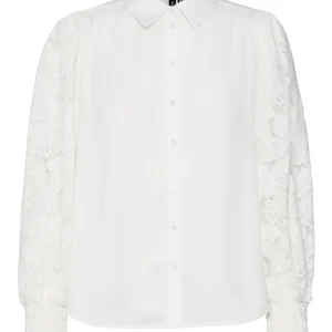 Vmcabena L/s Shirt Wvn Btq - Off-white