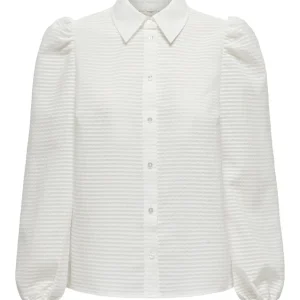 Onlmie Edith Volume Sleeve Shirt Wv - Off-white