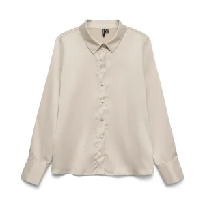 Vmmerle Ls Shirt Wvn Ga Noos - Zand