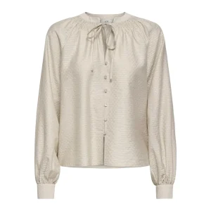 Jdyleah L/s String Shirt Wvn - Zand