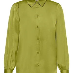 Onlzora Ls Puff Shirt Noos  Wvn - Lime