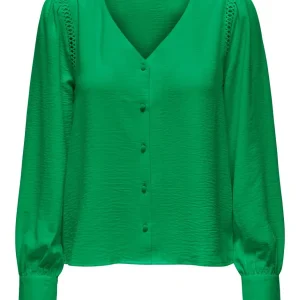 Jdylion Life 3/4 V-neck Shirt Wvn - Groen