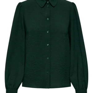 Jdydivya L/s Shirt Wvn Dia - Donkergroen