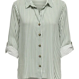 Jdylaurel Life L/s Shirt Wvn Dia - Groen Dessin