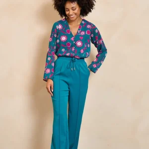 Blouse Meva - Groen Dessin