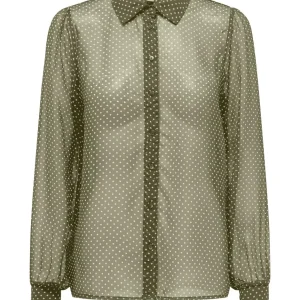 Onlisabella Ls Shirt Wvn - Groen Dessin