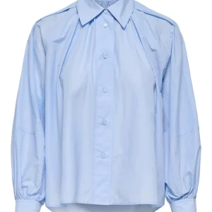 Onlriver Ls Shirt Ox Wvn - Lichtblauw