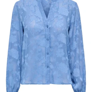 Jdygrace L/s V-neck Shirt Wvn - Lichtblauw