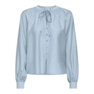 Jdyleah L/s String Shirt Wvn - Lichtblauw