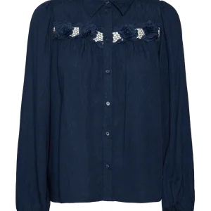 Vmkaren Ls Shirt Wvn Ga - Navy
